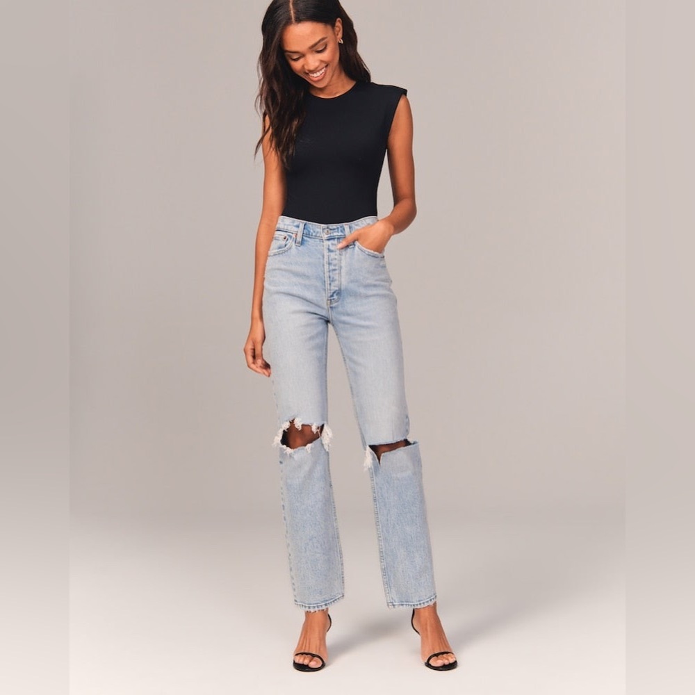 Abercrombie & Fitch High Rise Dad Jeans
